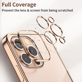 Ốp Điện Thoại Silicon Mềm Chống Sốc Mạ Viền Sang Trọng Cho iphone 13 11 12 pro max Mini XR X XS SE 2020 8 7 Plus 7 Plus 13 pro max