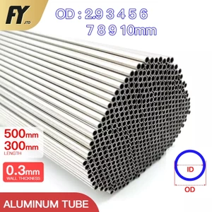 Ống nhôm FUYI 300-500mm, dày 0,3mm, 1.1-10mm, thẳng, chất lượng cao