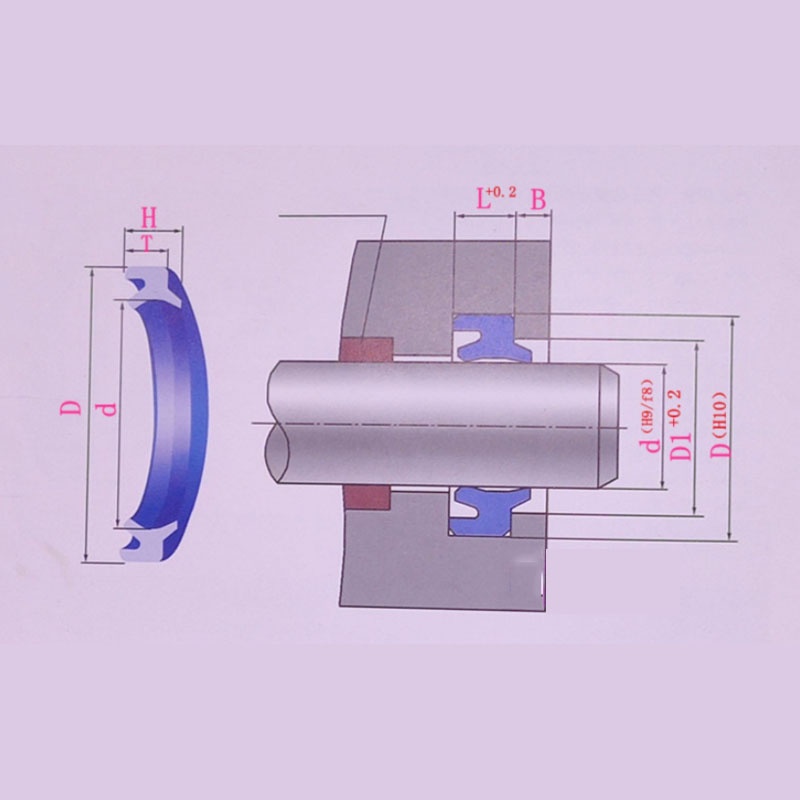 1pc Cao Su Xi Lanh Thủy Lực Dầu LBH Series Trục Lỗ Chung Chống Bụi Niêm Phong Vòng Đệm
