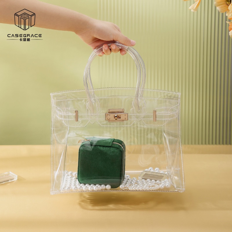 Hộp Đựng Trang Sức Du Lịch Cỡ Nhỏ Màu Ngọc Lục Bảo Chất Liệu Nhung Sang Trọng Tiện Dụng Cho Nữ