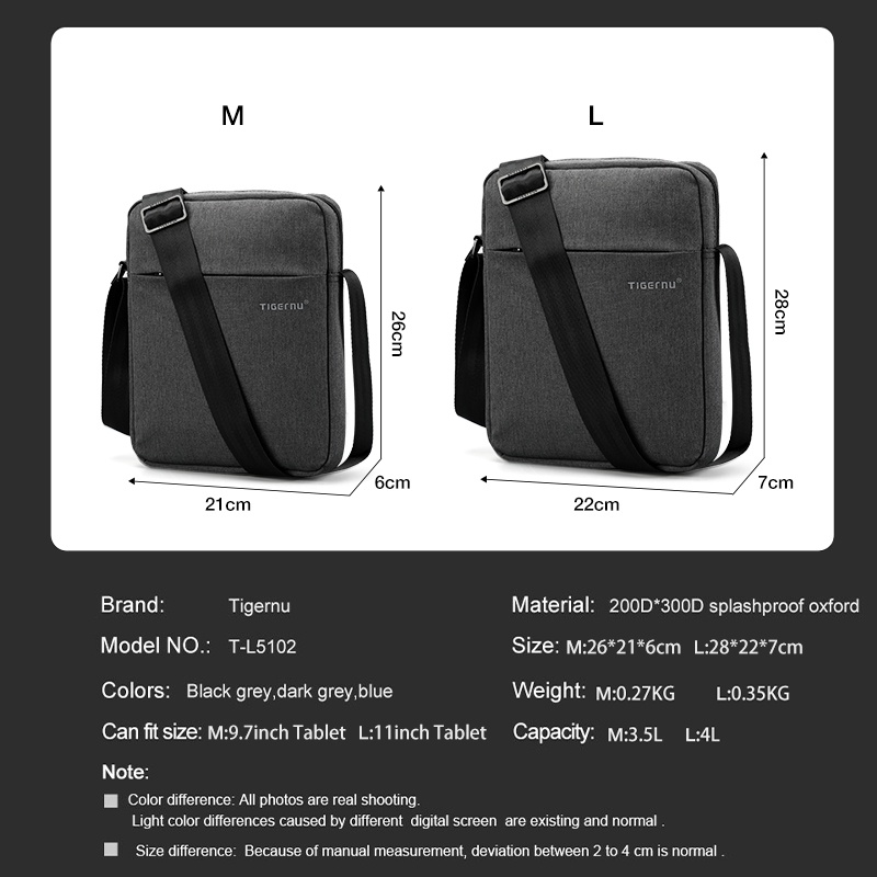 Ảnh Tigernu 5102 Túi Messenger Chống Nước Chống Sốc 11 inch 3