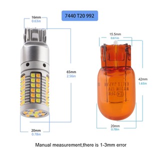 Bóng Đèn LED Canbus 1156 BA15S BAU15S T20 7440 W21W 3030 Hai Màu Sắc Tự Động Bật Tắt Cho Xe Hơi