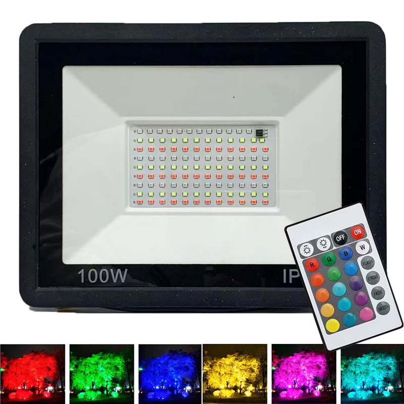 Đèn led rgb ac 220v ip65 Chống Thấm Nước Kèm Điều Khiển Từ Xa 10w 20w ...