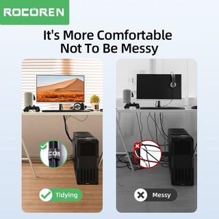 Dụng cụ quấn bảo vệ Rocoren cho dây cáp sạc USB / tai nghe / chuột máy tính tiện lợi