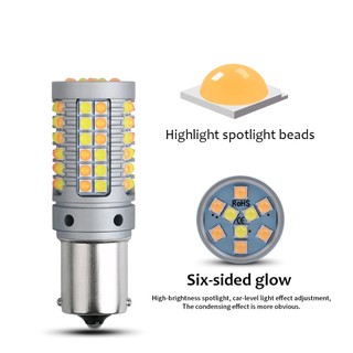 Bóng Đèn LED Canbus 1156 BA15S BAU15S T20 7440 W21W 3030 Hai Màu Sắc Tự Động Bật Tắt Cho Xe Hơi