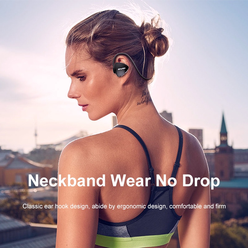 Ảnh Tai Nghe Thể Thao Awei A847BL Đeo Cổ Bluetooth Chống Nước IPX4 Cổ Mic HD chính hãng 3
