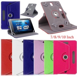 Bao Da PU Máy Tính Bảng Chất Lượng Cao Chống Sốc Xoay 360 Độ Nhiều Màu Sắc Cho 7 8 9 10.1 inch