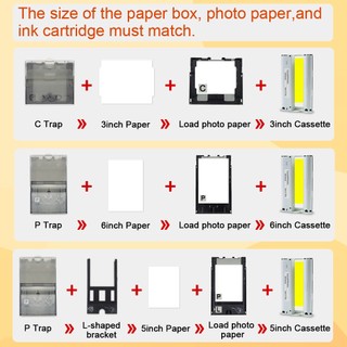 SELPHY Photo Paper Input Tray 6 Inch (P Tray) Fit Canon Selphy CP1500 CP1300 CP1000 CP800 CP730 and More Series Photo Printer