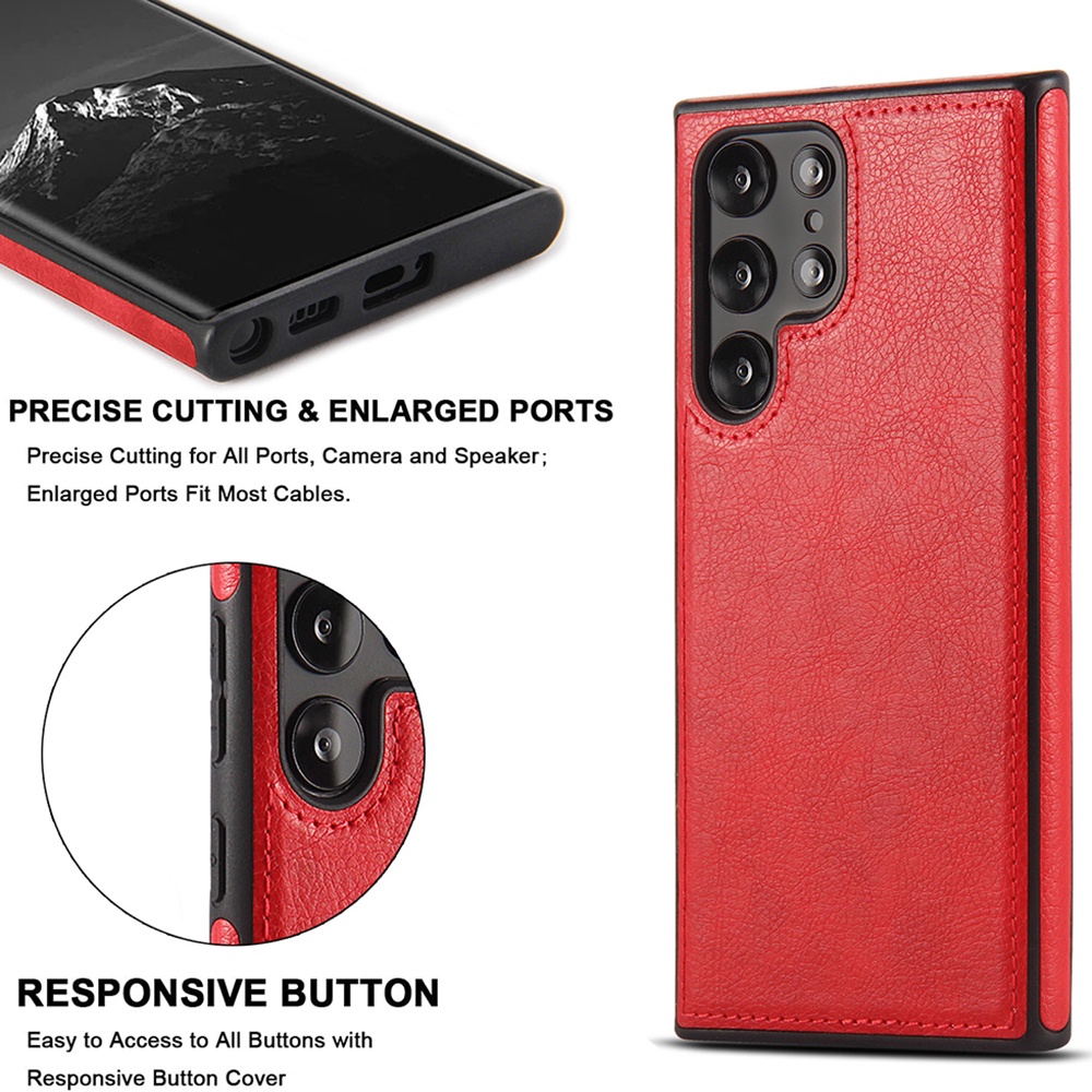 Ốp Điện Thoại Da TPU Chống Sốc Sang Trọng Cho Samsung Galaxy S23 Ultra S23 Plus S22 Ultra Plus