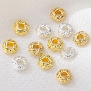 Hạt Spacer 14K Nút thắt dứa Twist diy