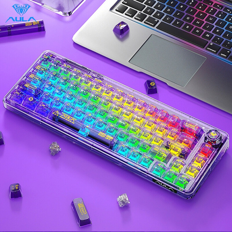 B\u00e0n Ph\u00edm C\u01a1 Kh\u00f4ng D\u00e2y AULA F68 RGB 3 Mode, Hot Swap, Gasket Mount, C\u00f3 N\u00fam V\u1eb7n | Shopee Vi\u1ec7t Nam