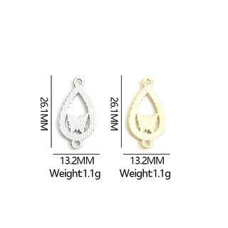 Refined Set 10 Mặt Vòng cổ Hình Bướm Đính Đá Pha Lê Tráng Men Hình Giọt Nước Tự Làm Trang Sức Thời Thượng