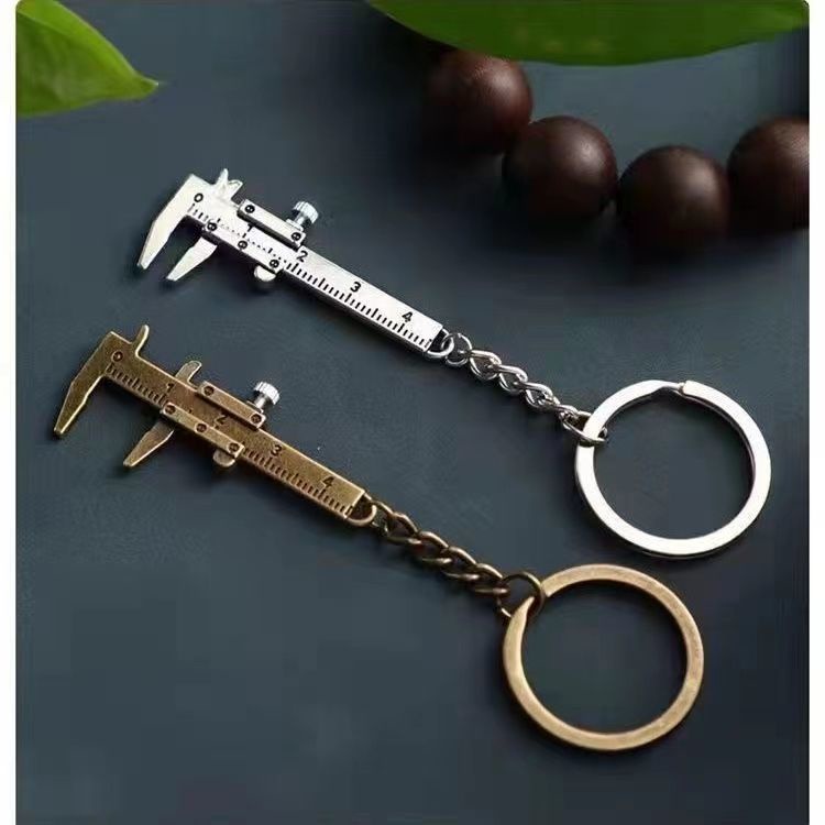 Thước Cặp Mini 0-40mm Bằng Hợp Kim Kẽm Có Móc Khóa Tiện Dụng