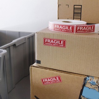 1 Cuộn / 500 Nhãn Dán Tay Cầm Fragile - Để Di Chuyển, Gửi Thư