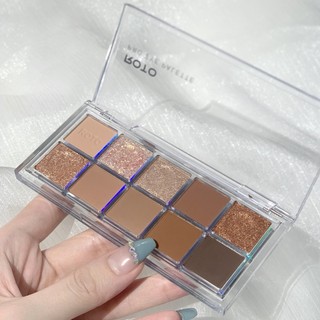Bảng Phấn Mắt 10 Màu Sắc Tông Lì Chống Thấm Nước Trang Điểm Hàng Ngày 087