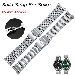 ROLEX Dây Đeo Inox Dạng Cong Cho Đồng Hồ Thông Minh Seiko SKX007 SKX009 18 / 19 / 20 / 21 / 22 / 24mm