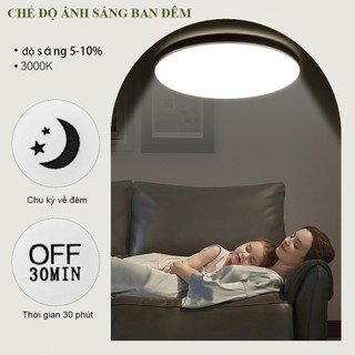 3 màu thông minh đèn trần 220v 30w 40w led có thể điều chỉnh độ sáng trang trí đèn Cho Phòng Khách Nhà Bếp