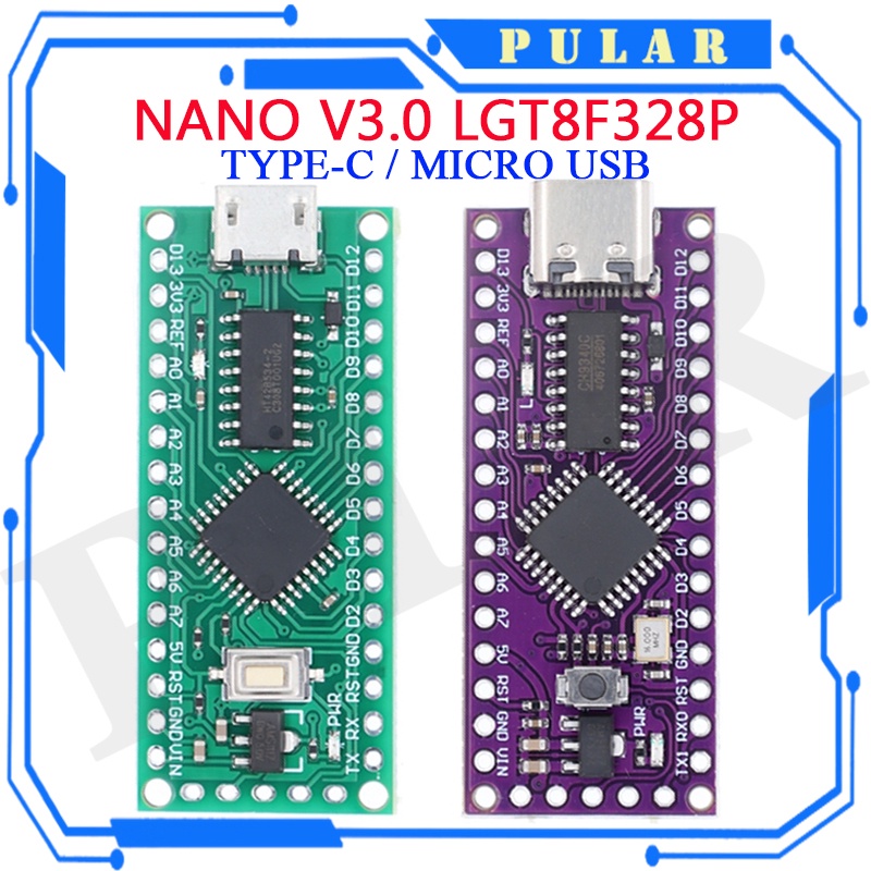 Usb Loại C Tương Thích Với ATMEGA328 Nano V3.0 LGT8F328P-LQFP32 MiniEVB ...
