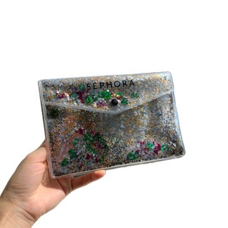 Túi đựng mỹ phẩm trong suốt Sequins sáng bóng EVA Túi đựng mỹ phẩm silicon mềm Túi đựng đồ giặt