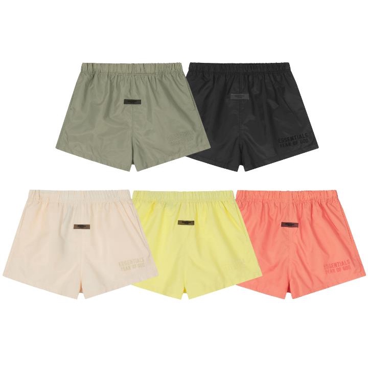 Hàng Mới Về Quần Short Dáng Rộng In Chữ ESSENTIALS FEAR OF GOD Phong Cách Mới