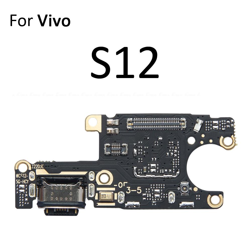 Đế Sạc Cổng Sạc USB Cắm Bo Mạch Micro Cáp Mềm Cho Vivo S1 S5 S6 S7 S7e S9 S10e S12 S15 Pro 5G Thay Thế Các Bộ Phận