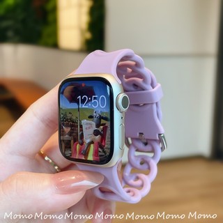 Vòng Đeo Tay Thể Thao Mềm Hình Bánh Donut Cho apple watch Series 7 6 5 4 3 2 45mm 41mm 44mm 38mm 42mm