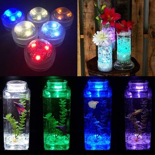 Đèn Led RGB Sử Dụng Pin Chống Thấm Nước Chiếu Sáng Dưới Nước Dùng Cho Bể Cá / Tiệc Cưới