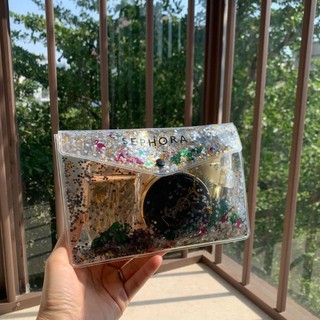 Túi đựng mỹ phẩm trong suốt Sequins sáng bóng EVA Túi đựng mỹ phẩm silicon mềm Túi đựng đồ giặt