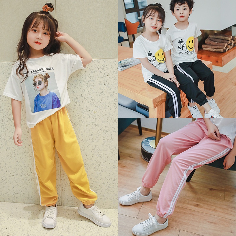 100-150cm Phong Cách Mới Trẻ Em Quần Thường Ngày Bé Gái Bé Trai Quần Rời Ngoài Bloomers Quần Chống Muỗi Trẻ Em