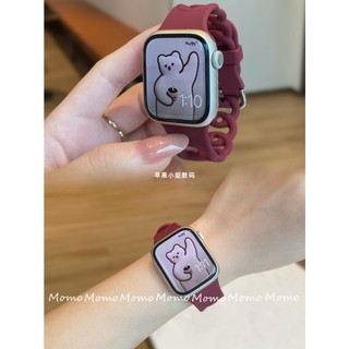 Vòng Đeo Tay Thể Thao Mềm Hình Bánh Donut Cho apple watch Series 7 6 5 4 3 2 45mm 41mm 44mm 38mm 42mm