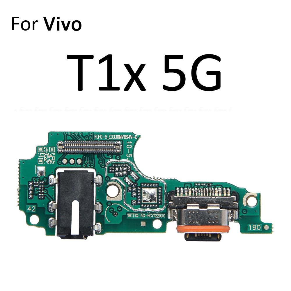 Đế Sạc Cổng Sạc USB Cắm Bảng Micro Cáp Mềm Cho Vivo T1 Pro T1x T2x 4G 5G Toàn Cầu Thay Thế Các Bộ Phận