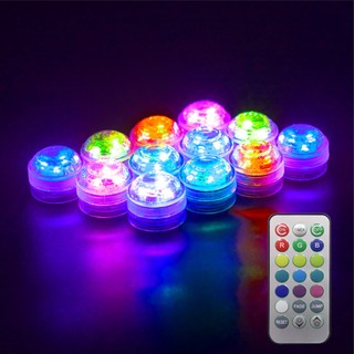 Đèn Led RGB Sử Dụng Pin Chống Thấm Nước Chiếu Sáng Dưới Nước Dùng Cho Bể Cá / Tiệc Cưới