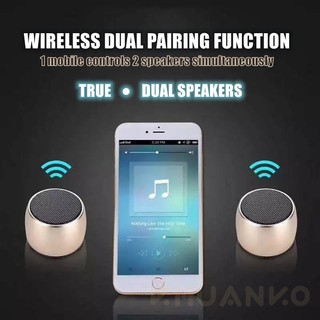 Loa Bluetooth Không Dây Âm Thanh Siêu Trầm Chất Liệu Kim Loại Cho Điện Thoại Di Động DNDV