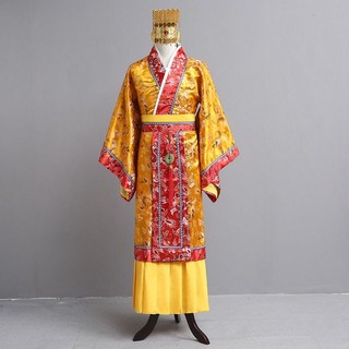 古装男汉服 秦汉代龙袍唐龙皇帝服装 汉武帝服饰 程咬金隋唐服饰Ancient men's Hanfu, Qin Han Dynasty dragon robe, Tang Long Emperor costume, Han Wu Emperor costume, Chen .