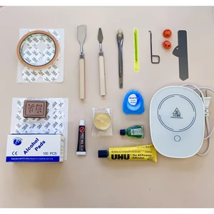 Dụng cụ tấm khóa đĩa tự tổ chức Xẻng sắc nét Phấn mắt Xẻng phẳng Tự tổ chức