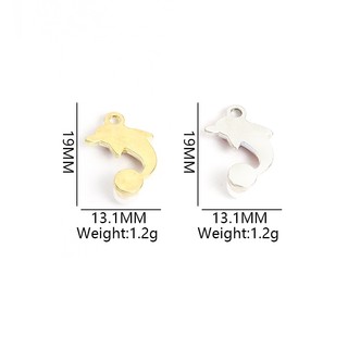 Set 10 Mặt Vòng cổ Hình Cá Heo Nhiều Màu Dễ Thương