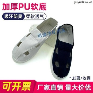 Giày Vải canvas Chống Tĩnh Điện Chống Bụi Thiết Kế Lỗ Lưới Thời Trang Cao Cấp