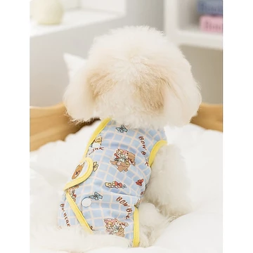 Mùa Xuân Mùa Hè Mỏng Thú Cưng Bụng Quần Áo Mèo Bốn Chân Phẫu Thuật Quần Áo Khử Trùng Chó cai sữa Quần Áo Sau phẫu thuật Quần Áo Điều Dưỡng Chó Nhỏ Mèo Đa Năng Thoáng Khí Không Nhồi Bông