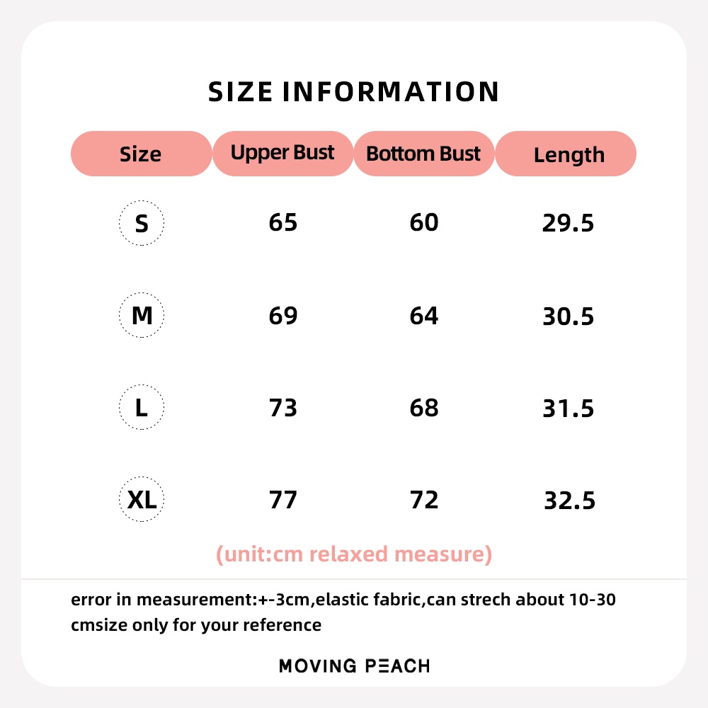 Mô tả MOVING PEACH Áo lót thể thao Hỗ trợ cao Đồ lót tập luyện chống va đập với miếng đệm cố định BBV - 1