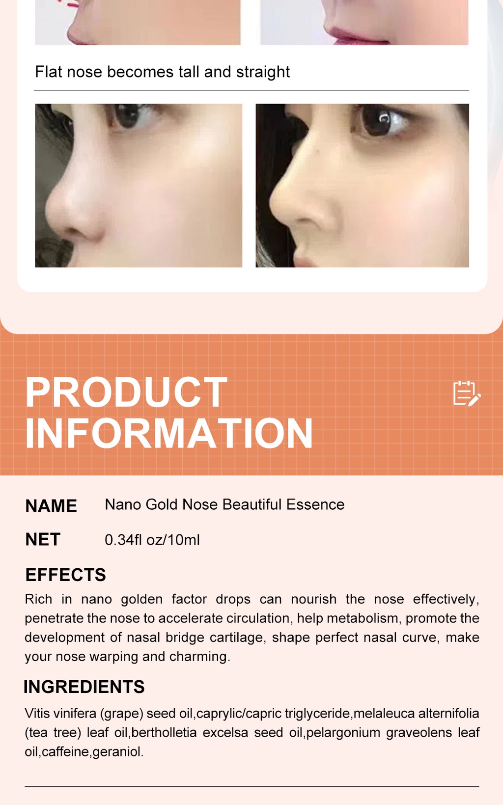 Mô tả MeiYanQiong Set 3 Tinh Dầu Chăm Sóc Nâng Mũi Thương Hiệu - 8