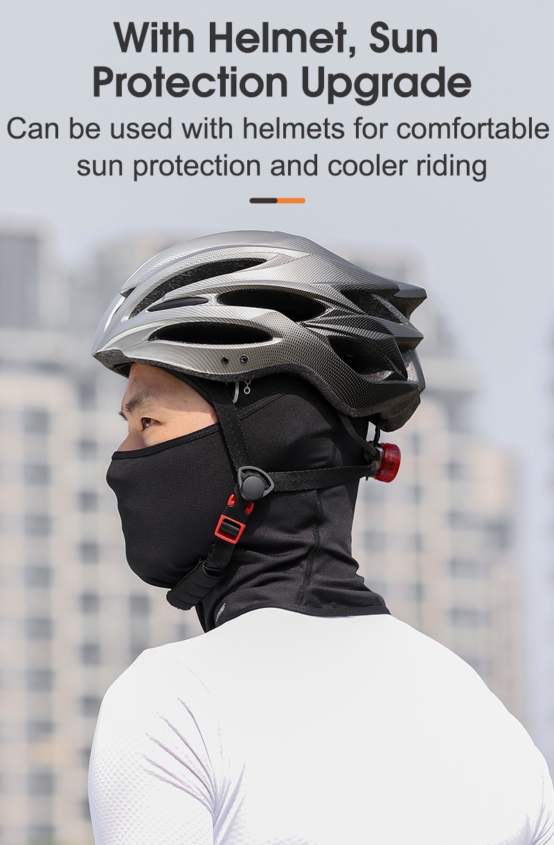 Mô tả WEST BIKING Mặt nạ Balaclava chống tia cực tím thoáng khí có lỗ kính Mặt nạ lụa băng khô nhanh Mũ đội đầu - 5