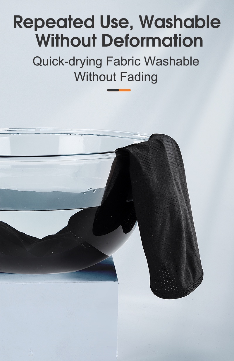 Mô tả WEST BIKING Mặt nạ Balaclava chống tia cực tím thoáng khí có lỗ kính Mặt nạ lụa băng khô nhanh Mũ đội đầu - 8