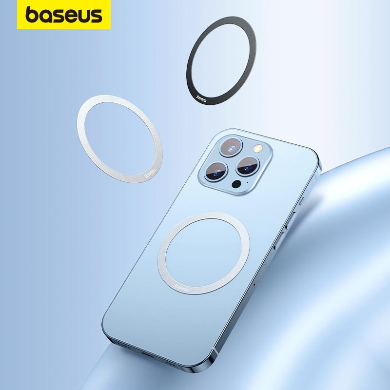 Baseus Nhãn Dán Từ Tính Cho Sạc Không Dây Tấm Kim Loại Nhẫn Cho Điện Thoại Giá Đỡ Tấm Sắt Nam Châm
