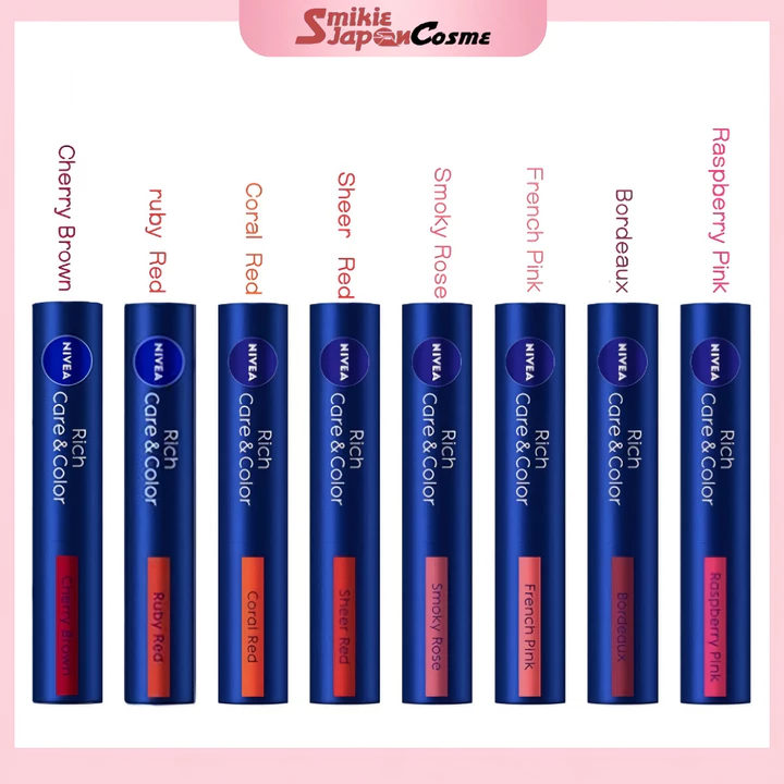 NIVEA Son dưỡng Rich Care & Color Lip 8 màu dưỡng ẩm và làm đều màu