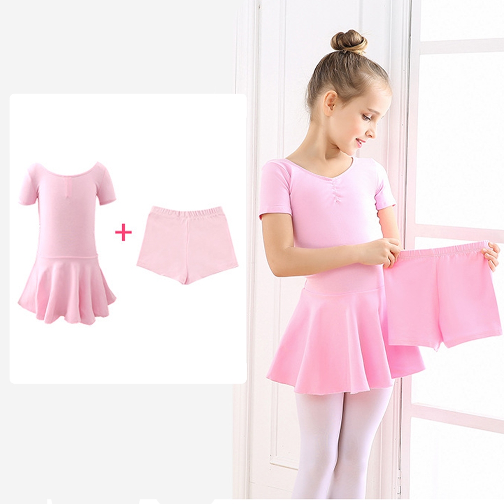 💕Trang Phục Khiêu Vũ Ba Lê Trơn Quần Áo Trẻ Em Bé Gái 3-12 Tuổi Váy Sinh Nhật Lễ Hội Mới Lạ