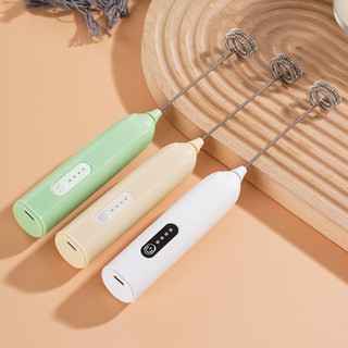 Máy trộn điện tạo bọt sữa có ga để nướng tay Máy đánh trứng có thể sạc lại Máy đánh trứng Máy trộn cà phê