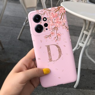 Ốp Điện Thoại Silicon In Chữ A Z Initial Thời Trang Cho Xiaomi Redmi Note 12 4G Case 2023 Xiaomi Redmi Note12 4G