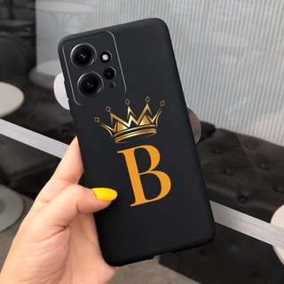 Ốp Điện Thoại Silicon In Chữ A Z Initial Thời Trang Cho Xiaomi Redmi Note 12 4G Case 2023 Xiaomi Redmi Note12 4G