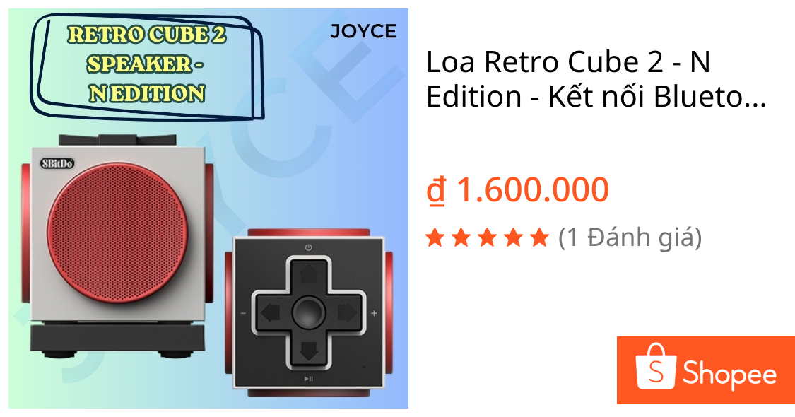 Loa Retro Cube 2 – N Edition – Kết nối Bluetooth, USB-C , 2.4G (Kèm đế sạc)