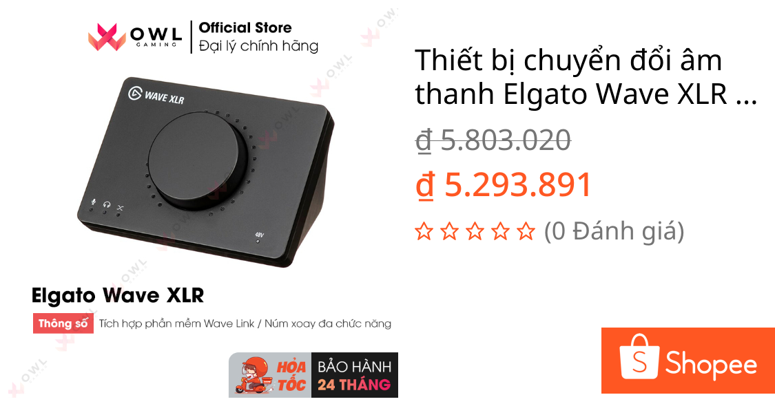 Thiết bị chuyển đổi âm thanh Elgato Wave XLR (Hàng chính hãng)